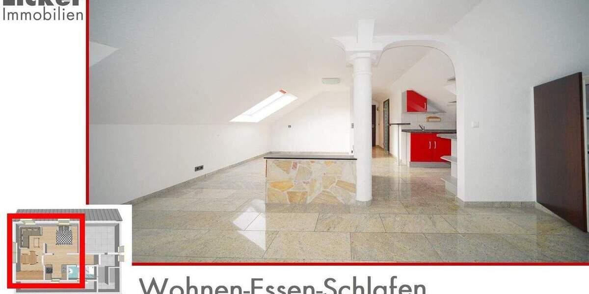Etagenwohnung Waiblingen - 1 Zimmer, 29 m&sup2;, 98.000&euro; | Angebot:25773326