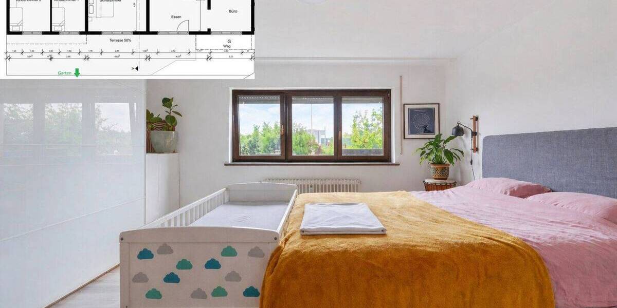 Etagenwohnung Esslingen Zell - 4 Zimmer, 137 m&sup2;, 385.000&euro; | Angebot:25969939