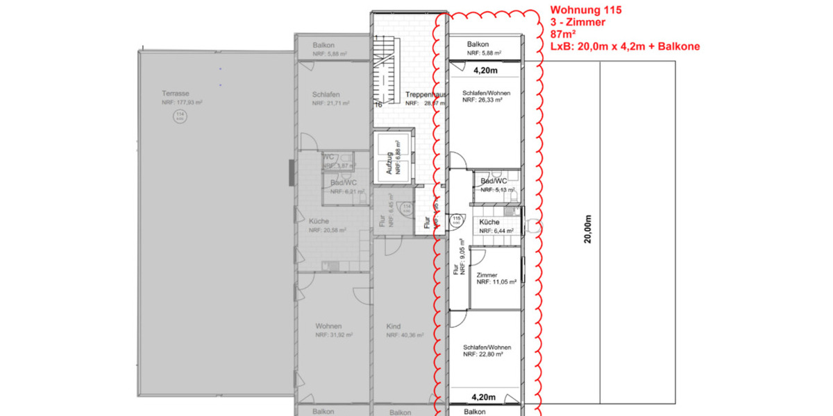 Etagenwohnung Eislingen (Fils) - 2 Zimmer, 86 m&sup2;, 950&euro; | Angebot:25369072
