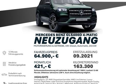 Mercedes-Benz GLS 400 163.300 km 64.900 &euro; Ebersbach an der Fils 73061
