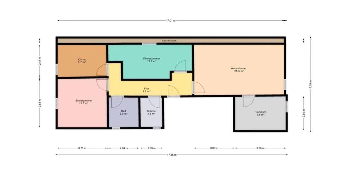 Dachgeschoßwohnung Ottenbach - 4 Zimmer, 89 m&sup2;, 1.100&euro; | Angebot:25436755