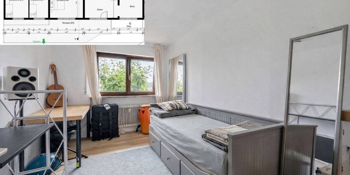 Etagenwohnung Esslingen Zell - 4 Zimmer, 137 m&sup2;, 385.000&euro; | Angebot:25969939