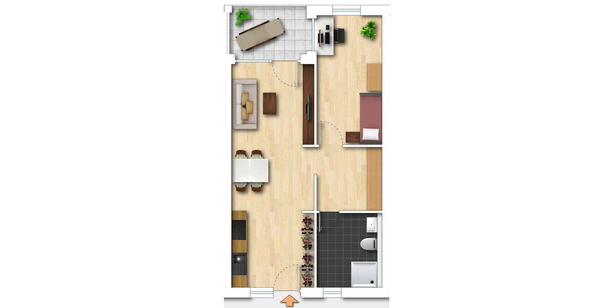 Etagenwohnung Süßen - 2 Zimmer, 57 m&sup2;, 293.000&euro; | Angebot:25738576