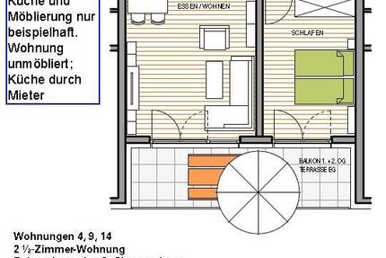 Wohnung Süßen - 2 Zimmer, 66 m&sup2;, 825&euro; | Angebot:27615636