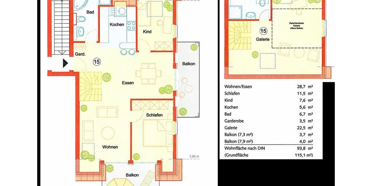 Maisonettenwohnung Neuhausen auf den Fildern - 4.5 Zimmer, 94 m&sup2;, 465.000&euro; | Angebot:26701463
